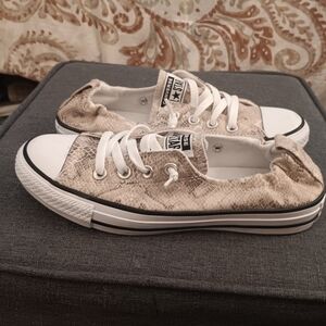 Converse Women's Snake Print Sneakers - Cream